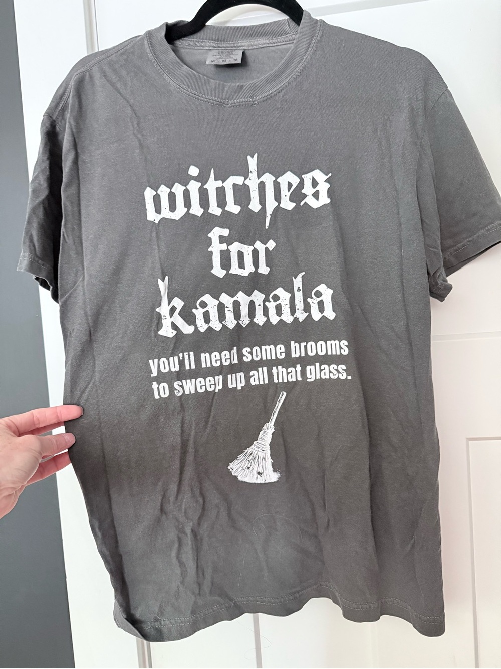 NWOT Witches for Kamala Graphic Tee - Gray
